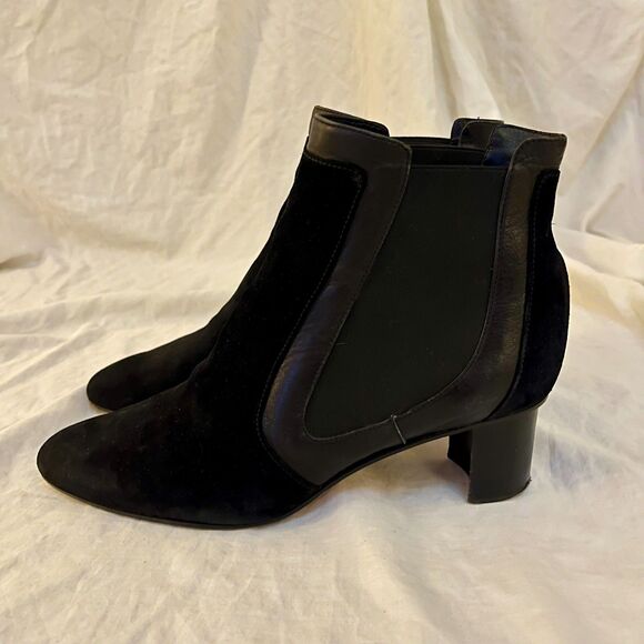 Sarah Flint Ankle Boots - 42 (US 11) - Black with Block Heel - Picture 1 of 8